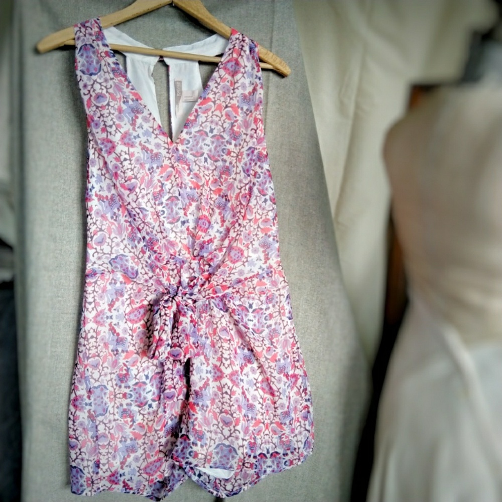 Forever21 Romper Purple Pink Elephants!